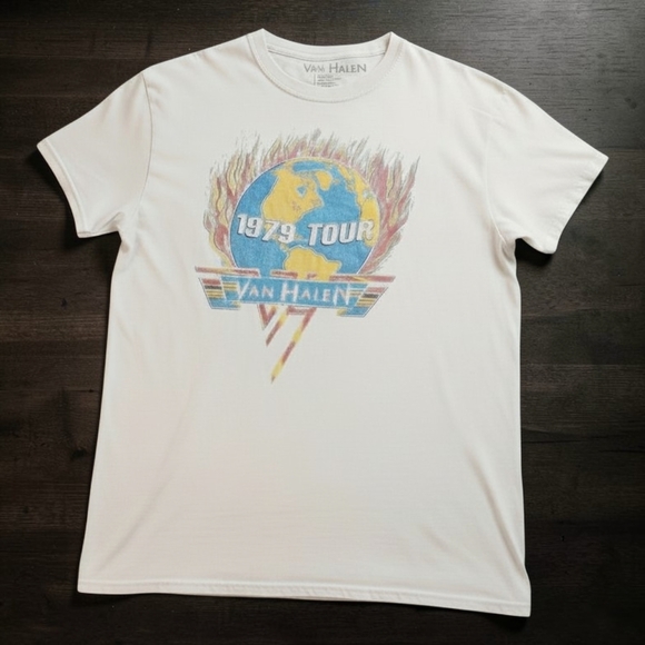 Van Halen Other - Van Halen 1979 Tour Graphic T-Shirt Size Medium Tee Vintage Rock Music Skater